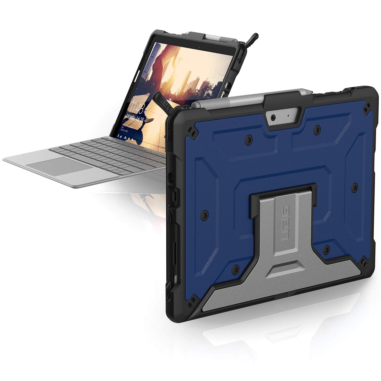 Hardcover for Microsoft Surface Go with mounting brackets