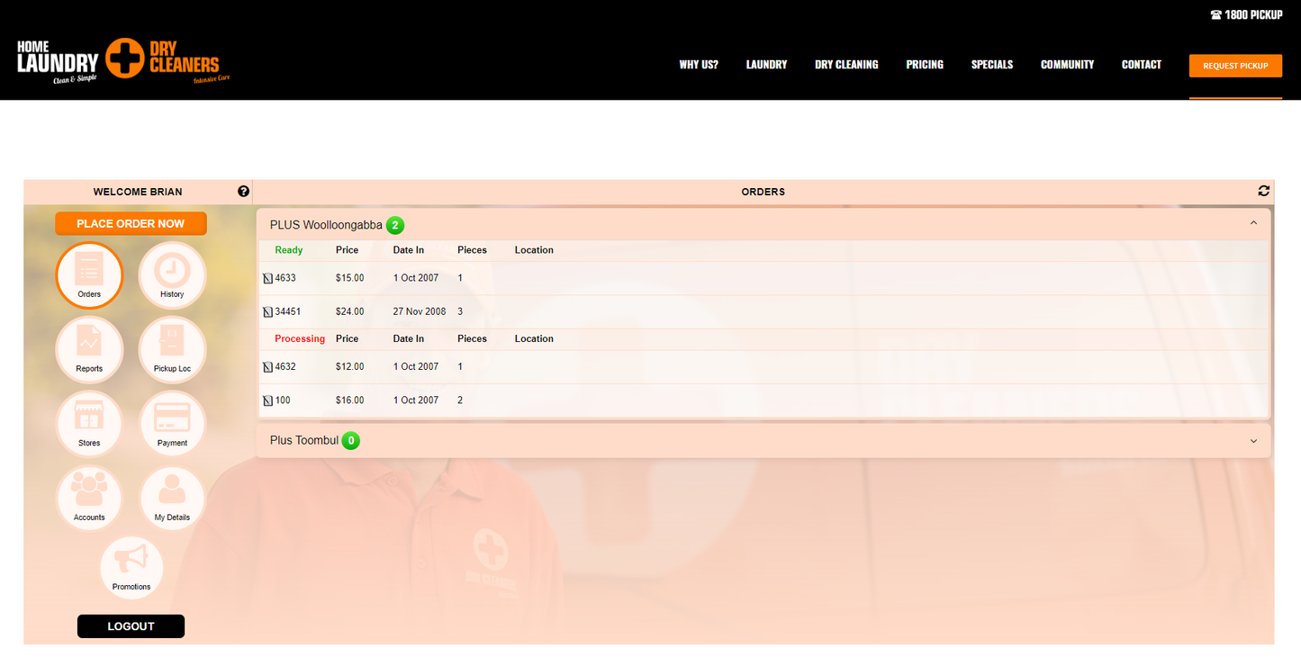 Upgrade Website Link to MyDryCleaning