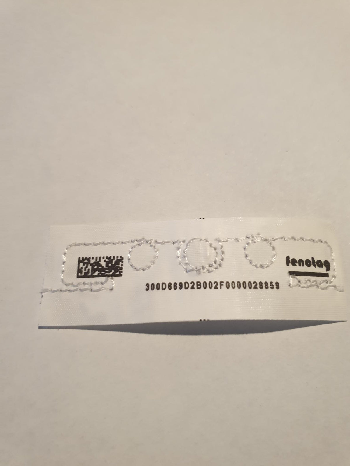 FenoTEX heatsealable Preprinted RFID tags with 2D barcode