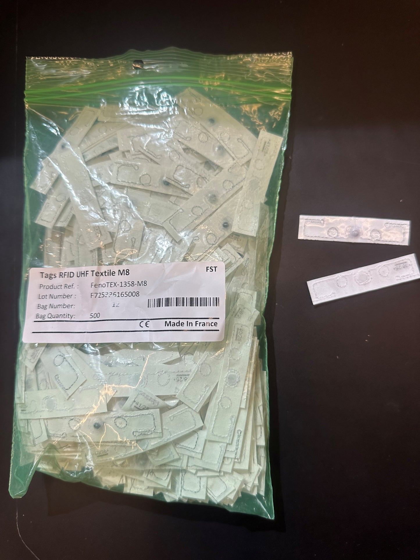 RFID UHF Textile Tags heat seal