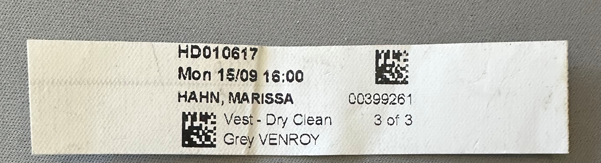 4" Thick Woven Media Roll 50m for garment tags