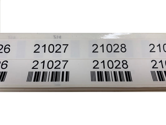 Conveyor Number Barcodes